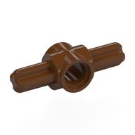 Technic Pin Connector Hub with 2 Axles (Reddish Brown)