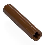 Technic Axle Connector 5L with One Side Frictionless (Reddish Brown)