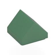 Brick Sloped Double 45° 1 x 1 (Sand Green)