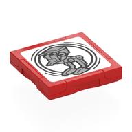 Tile Special 2 x 2 with SMART Tag with AT-ST Print (Red)