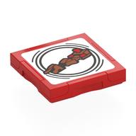Tile Special 2 x 2 with SMART Tag with Speeder Bike Print (Red)