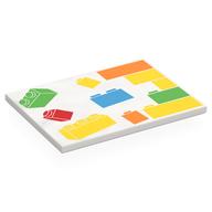 Tile 6 x 8 with LEGO Bricks, Wall Print (White)