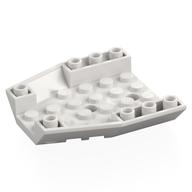 Brick Wedged, Sloped Inverted 6 x 6 x 1 Triple (White)