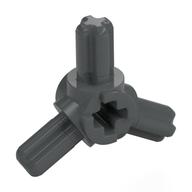 Technic Axle Connector Hub with 3 Axles at 120° (Dark Bluish Gray)