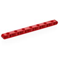 Technic Beam 1 x 15 Thick with Alternating Holes (Red)
