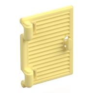 Window 1 x 2 x 3 Shutter with Hinges and Handle (Bright Light Yellow)