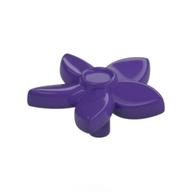 Plant, Flower with 5 Pointed Petals and Pin (Dark Purple)