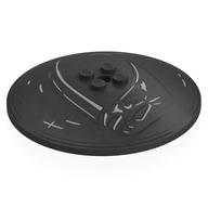 Dish 8 x 8 Inverted [Radar] with Mudhorn Skull Symbol Print (Pearl Titanium)
