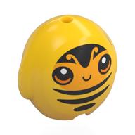 Pillow Plush Toy with Bee Print (Yellow)