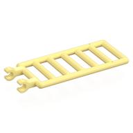 Bar 7 x 3 with Double Clips (Ladder) [Round Clips] (Bright Light Yellow)