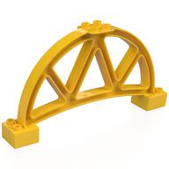 Duplo Frame / Girder / Support, Half Circle 2 x 14 x 6 (Yellow)