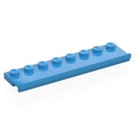 Plate Special 2 x 8 with Door Rail (Dark Azure)