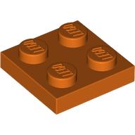 Plate 2 x 2 (Reddish Orange)