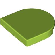 Tile Round 2 x 2 Half Circle (Lime)