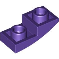 Brick Curved Inverted 2 x 1 (Dark Purple)