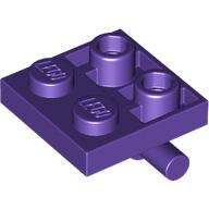 Plate Special 2 x 2 with Horizontal T-Bar Underneath (Dark Purple)