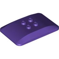 Brick Curved 6 x 4 x 2/3 Quad Curved with 2 x 2 Studs (Dark Purple)