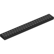 Tile 1 x 8 with Silver Zipper Print (Black)