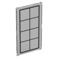 Glass for Window 1 x 4 x 6 with Black Lattice Print (Trans-Clear)