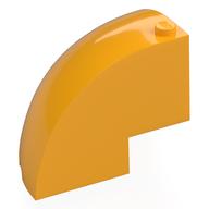 Brick Round Corner 5 x 5 x 3 1/3 Quarter Dome Top [Plain] (Bright Light Orange)