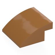 Brick Curved 4 x 4 x 1 2 / 3 (Medium Nougat)