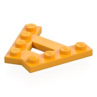 Wedge Plate 4 Stud 45° Angle Plate (Bright Light Orange)