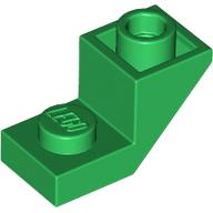 Brick Sloped Inverted 45° 2 x 1 with 2/3 Cutout (Green)