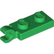 Plate Special 1 x 2 with Clip Horizontal on End (Green)