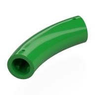 Brick Round 1 x 1 D. Tube with 45° Elbow and Axle Holes (Crossholes) at Each End (Bright Green)
