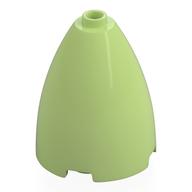 Cone 3 x 3 x 3 (Elliptic Paraboloid) with Internal Axle Hole (Yellowish Green)