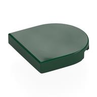 Tile Round 2 x 2 Half Circle (Dark Green)