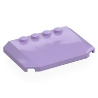 Brick Wedged, Curved Triple 4 x 6 x 2/3 with 4 Studs (Lavender)