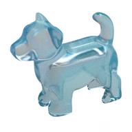 Animal, Dog Pup with Tail (Opal Trans-Light Blue)