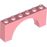 Brick Arch 1 x 6 x 2 - Thin Top without Reinforced Underside [New Version] (Warm Pink)