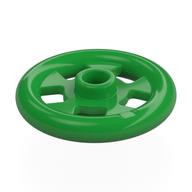 Plate Special Round 1 x 1 Stud with 3 x 3 Ring Around (Bright Green)
