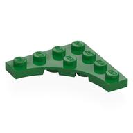 Plate Special 4 x 4 with 3 x 3 Quarter Round Cutout (Green)