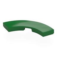 Tile 3 x 3 Curved, Macaroni (Green)