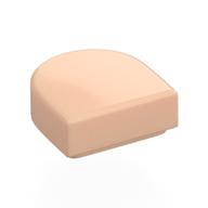 Tile Round 1 x 1 Half Circle (Light Nougat)