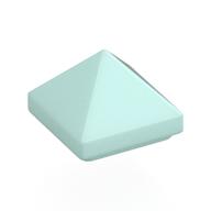 Brick Sloped 45° 1 x 1 x 2/3 Quadruple Convex [Pyramid] (Light Aqua)