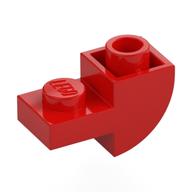 Brick Curved Inverted 1 x 2 with 1 x 1 Cutouts (Red)