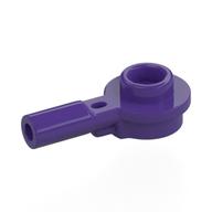 Plate Special Round 1 x 1 with Hollow Stud and Horizontal Bar 1L (Dark Purple)