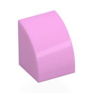 Brick Curved 1 x 1 (Bright Pink)