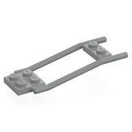 Animal / Creature Accessory, Horse Hitching, 1 x 2 Plate and 2 x 2 Plate [Studded] (Light Bluish Gray)