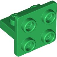 Bracket 1 x 2 - 2 x 2 Centered (Green)