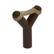 Weapon Slingshot with Dark Tan Band Print (Dark Brown)