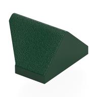 Brick Sloped 45° 2 x 1 Double / Inverted with Bottom Stud Holder (Dark Green)