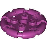 Plate Special 2 x 2 with Bar Frame Round (Magenta)