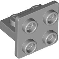 Bracket 1 x 2 - 2 x 2 Centered (Light Bluish Gray)