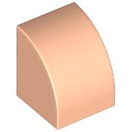 Brick Curved 1 x 1 (Light Nougat)
