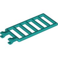 Bar 7 x 3 with Double Clips (Ladder) [Round Clips] (Dark Turquoise)